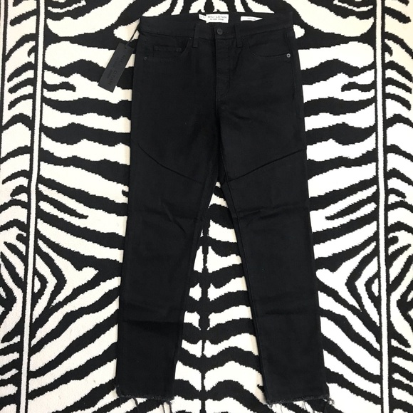 NWT Nili Lotan High Rise Skinny Jean in Jet Black Size 29 - Picture 15 of 15